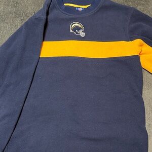 Navy and Yellow NFL vintage Sweatshirt with Logo Reebok kids